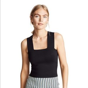 Black crop top stretchy